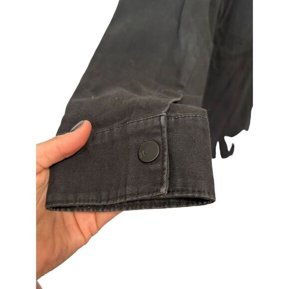 Hurley Black Button Up Slater Casual Shirt Shaket Size Small Cotton - Picture 7 of 13